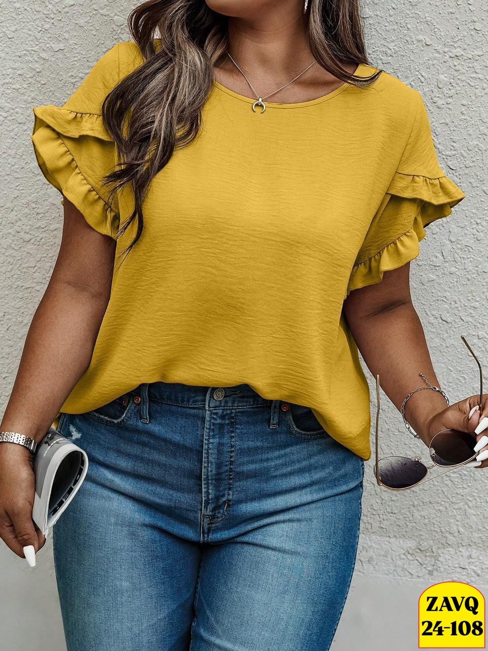 блузка с оборками,модная однотонная блузка,блузка женская,блузка с рукавами,модные блузы