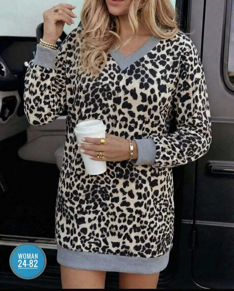 платье туника женская,туника женская,платье туника,платье женская,платье с леопардовым принтом