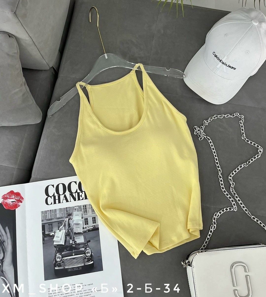 женская майка,топ женский,топ майка,майка,топ желтый