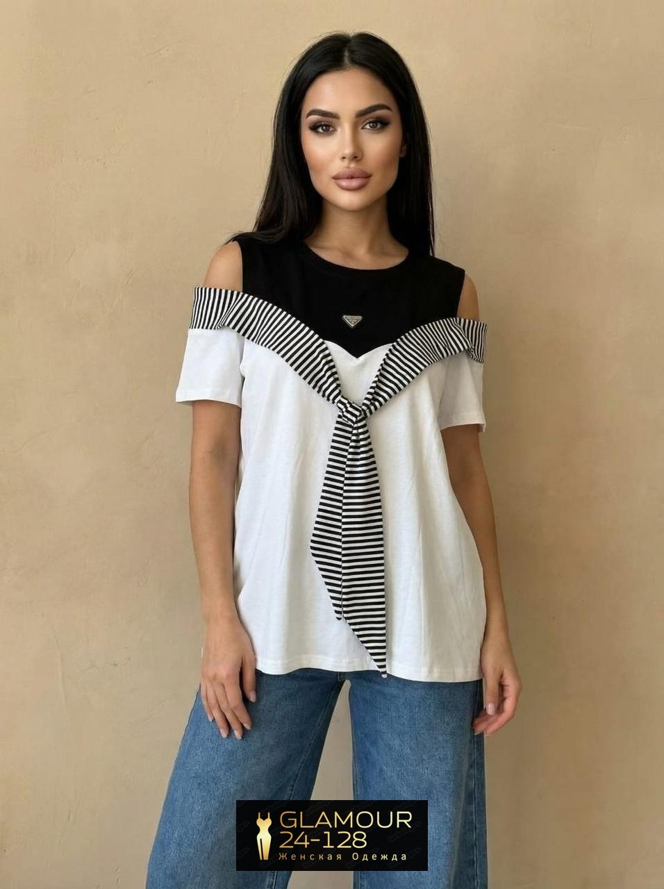 футболка в полоску,футболки женская,топы модные,летняя одежда