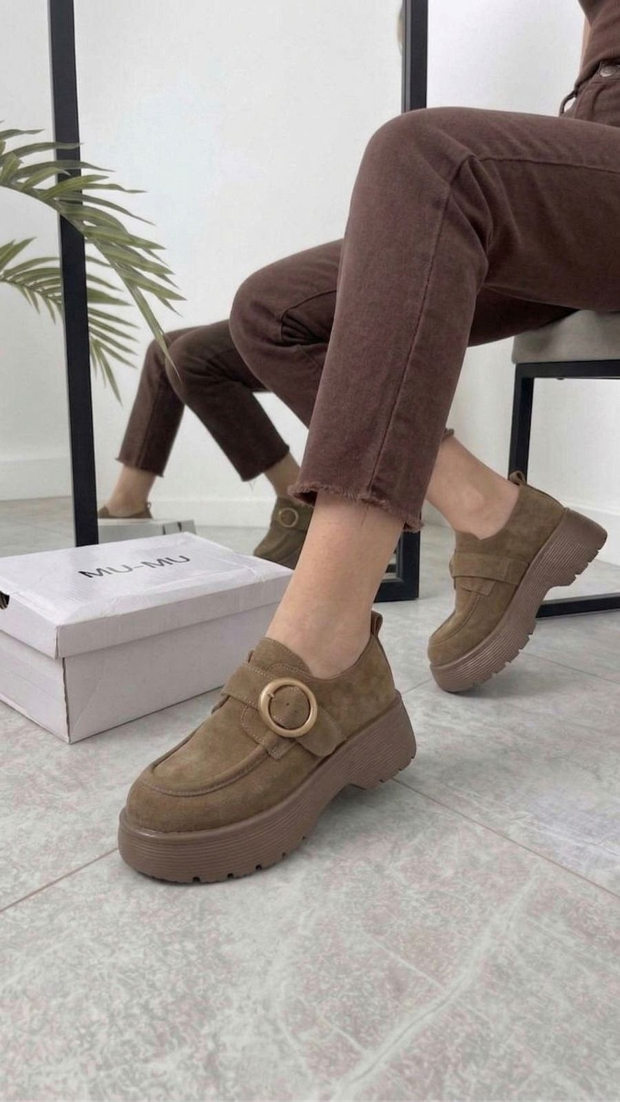 ,лоферы женские,замшевые женские туфли-лоферы на платформе,женская ,бежевые лоферы