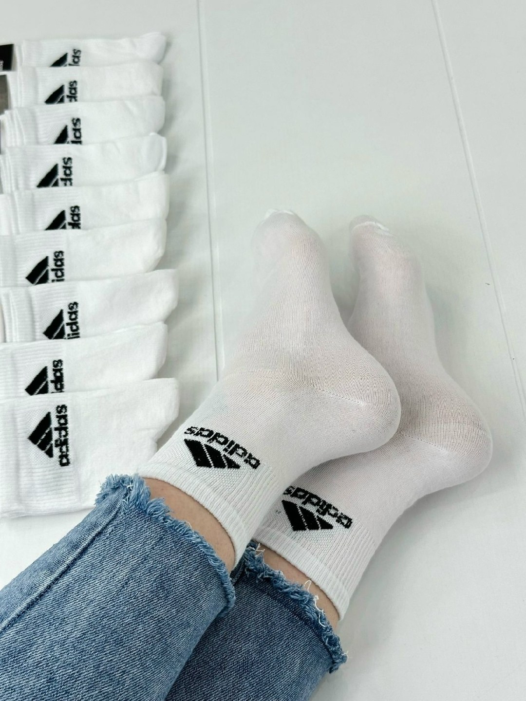 носки адидас мужские белые 10пар,носки короткие спортивные набор,носки спортивные набор,носки спортивные,носки короткие спортивные набор 10 пар