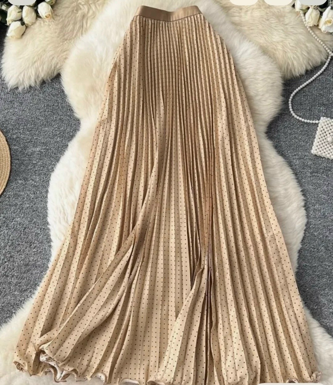 юбка женская плиссированная,женская юбка в горошек,юбка в горошек,плиссированная юбка в горошек,черная юбка в горошек