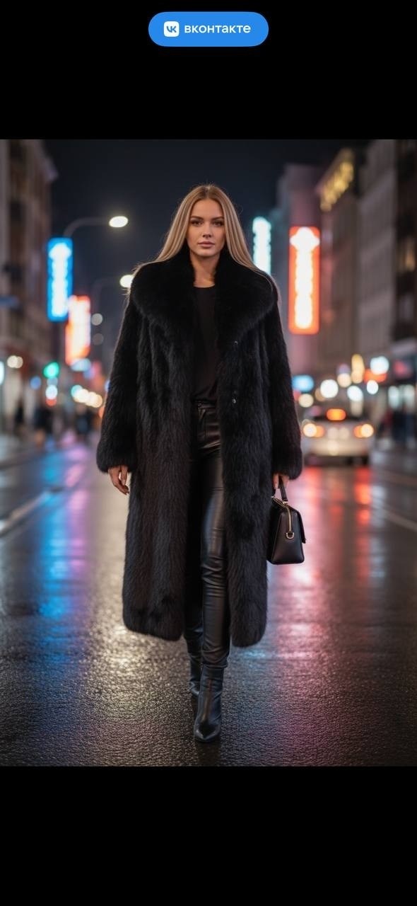 шуба с кожаными штанами,шуба стиль,шуба,пальто с мехом