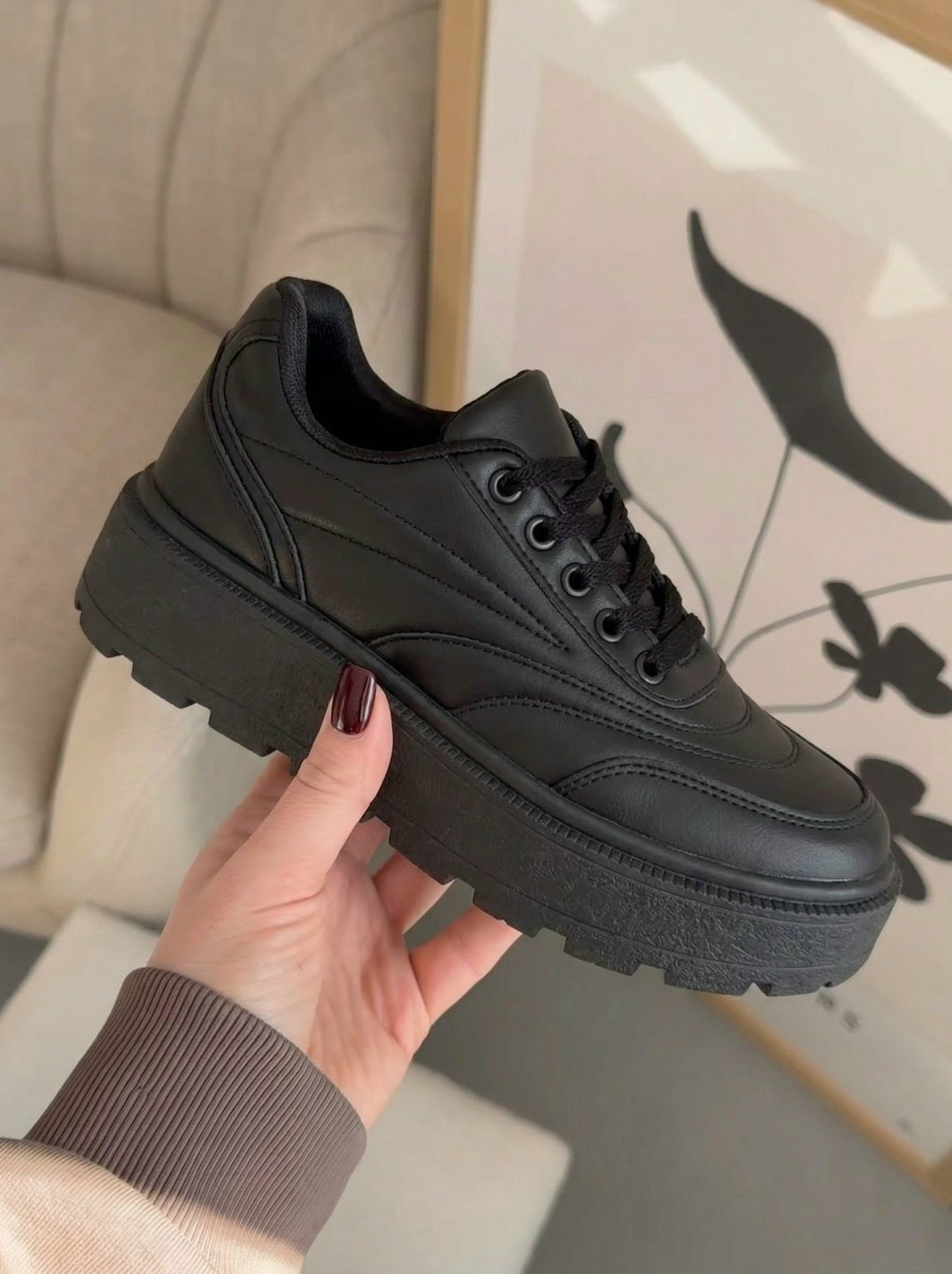 ,кроссовки женские,черные кроссовки женские,кроссовки женские на высокой подошве,кроссовки женские на платформе