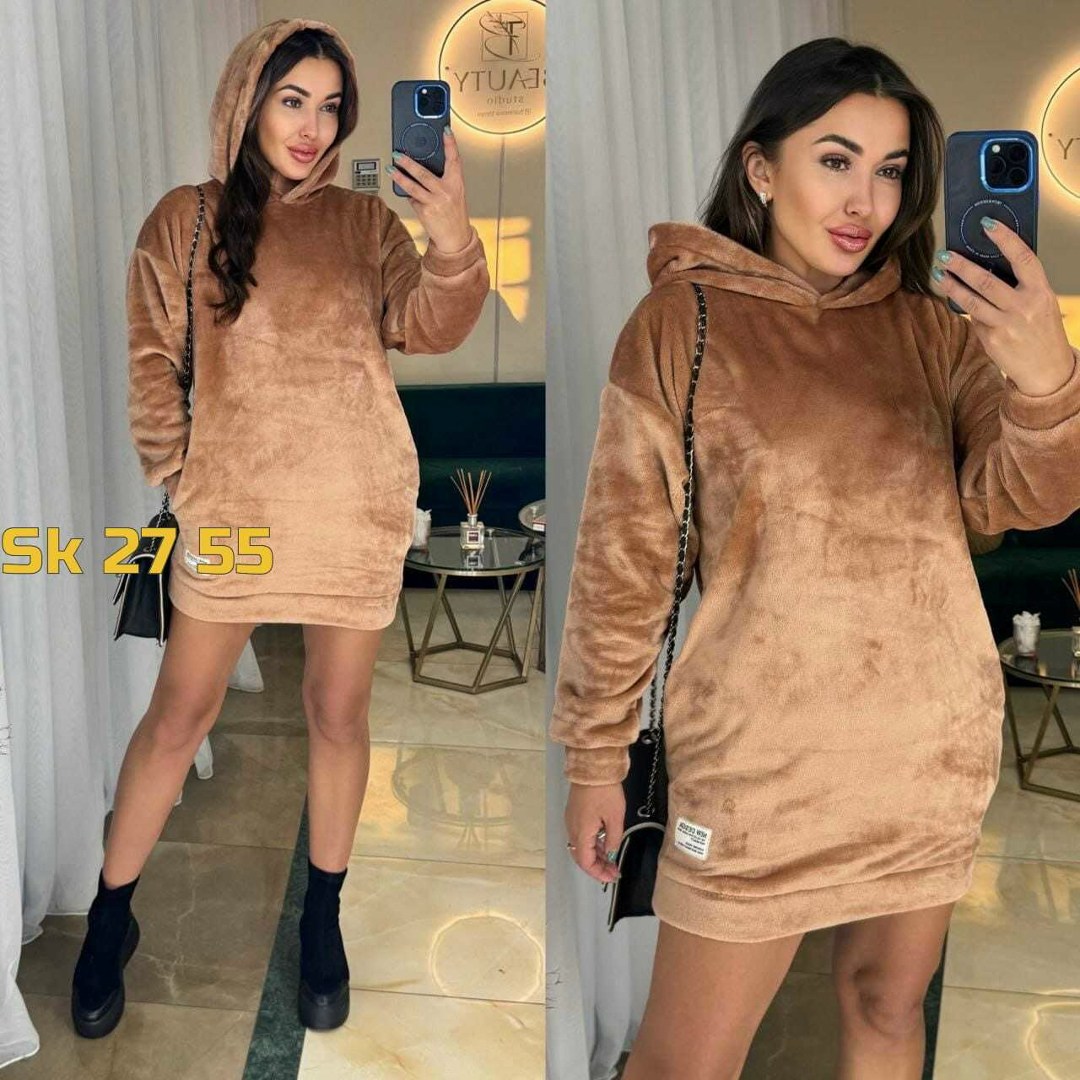 платье теплое с капюшоном,платье худи теплое,платье худи с капюшоном,платье с капюшоном,платье туника теплая