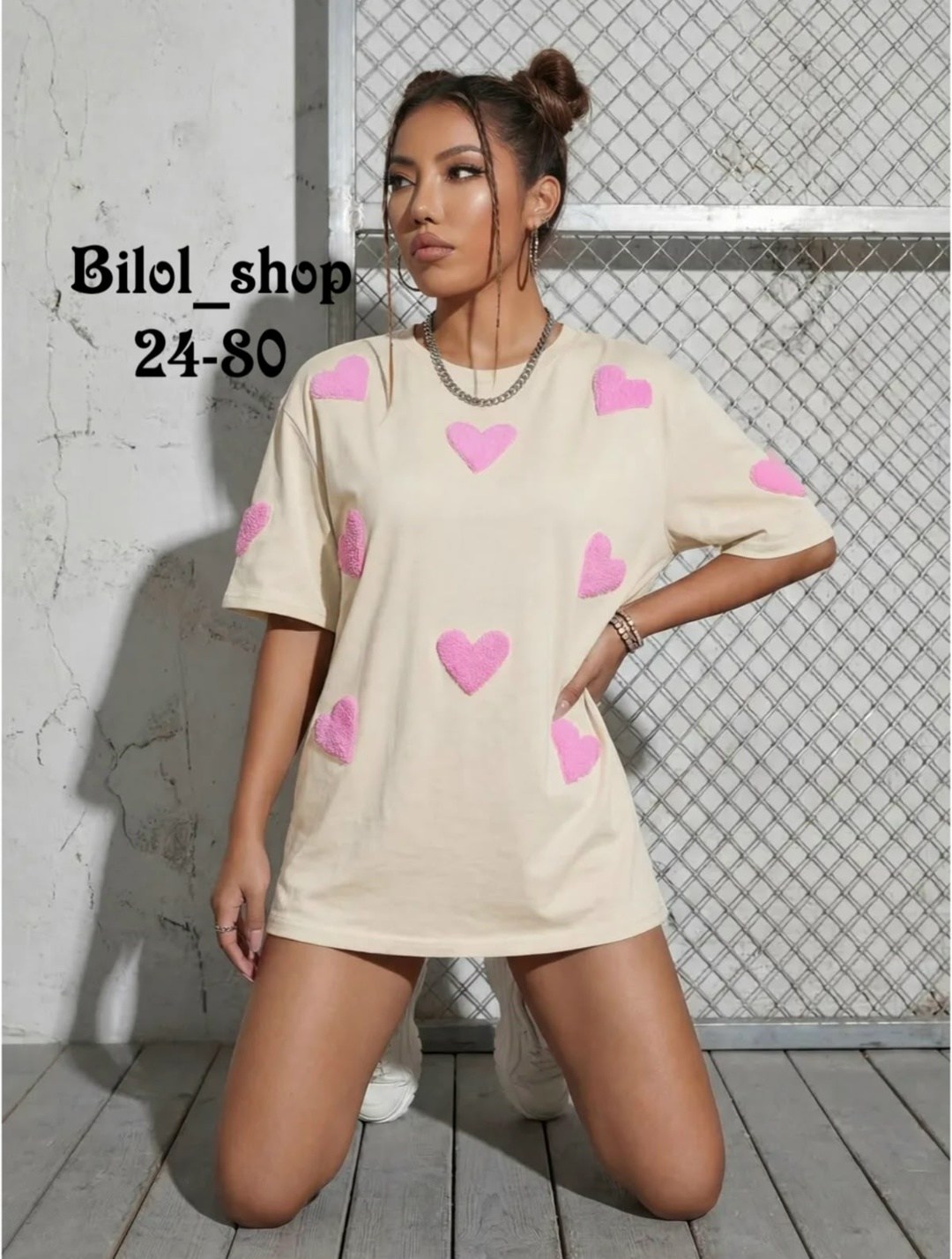 женская футболка,футболка с сердечками,футболки женская оверсайз,футболки для женщин,футболка женская белая