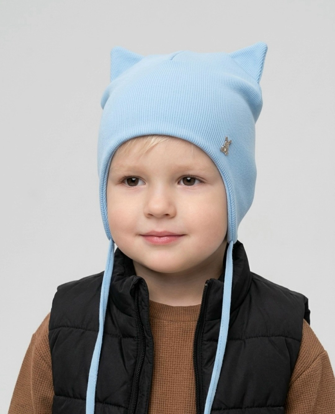 шапка hoh loon цвет: серый,шапка детская,шапка для детей,шапочка детская,шапка для мальчика