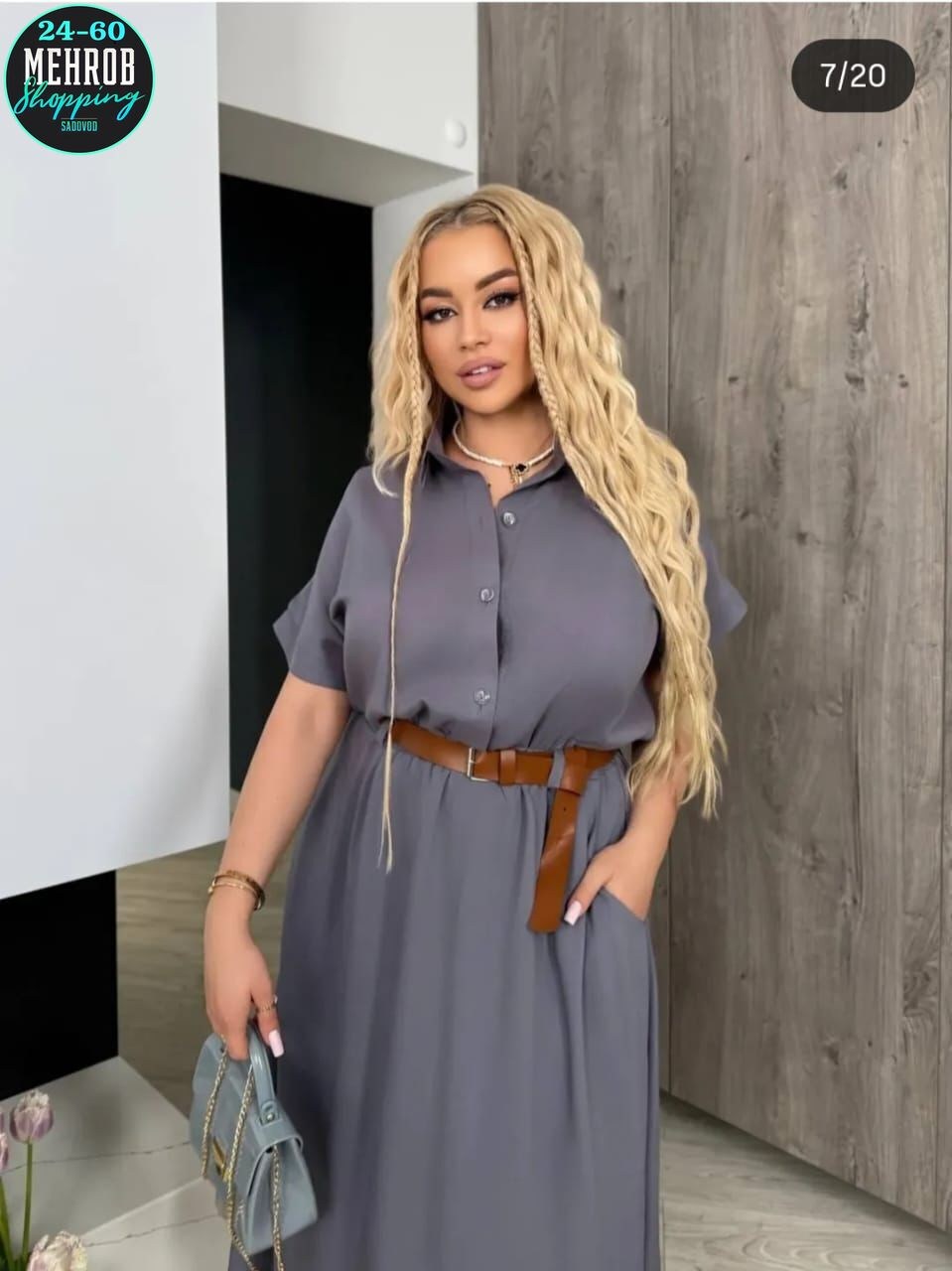 платье с поясом,платье миди,платья женские больших размеров,коричневое платье,женское платье миди