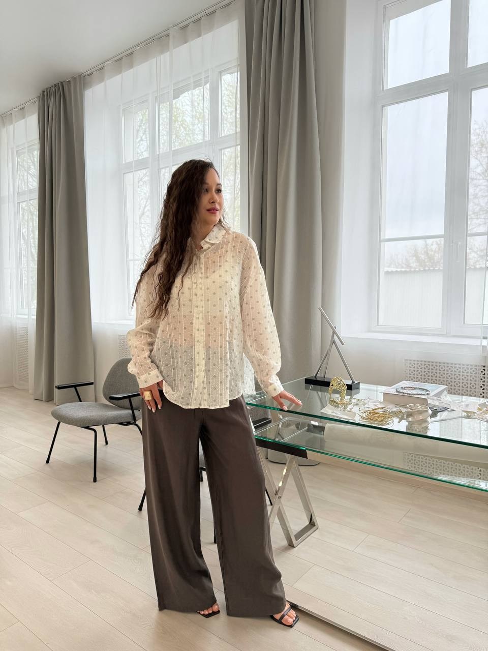 брюки-палаццо,брюки льняные,женская блуза,блузка женская,блузка бежевая