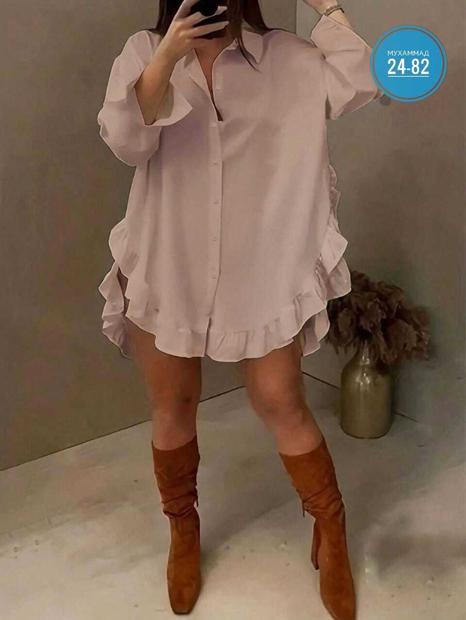 платье рубашка белое,блузка с оборками,элегантная женская рубашка,рубашка платье,повседневная рубашка