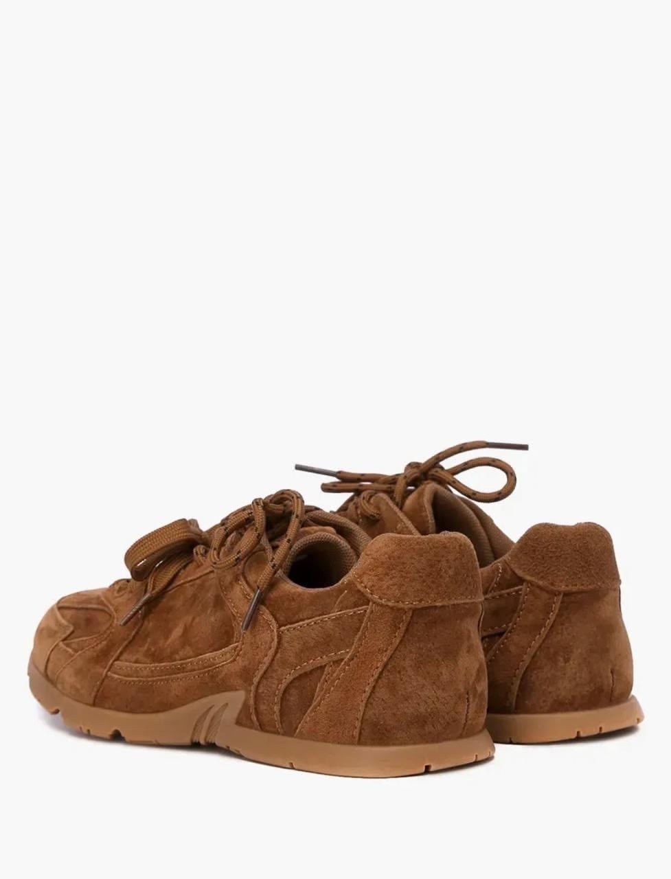 кроссовки tendance sx2337-01 зеленовато-коричневый,,коричневые кроссовки,кроссовки коричневые женские,замшевые кроссовки