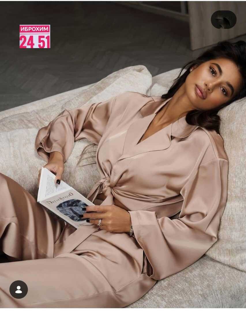 атласный костюм женский,шелковый костюм,шелковый костюм в пижамном стиле,костюм женский в пижамном стиле,костюм в пижамном стиле