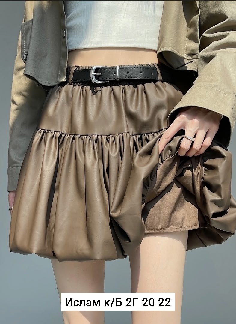 юбка из искусственной кожи,юбка с оборками,юбка кожаная,короткая кожаная юбка,кожаная мини юбка