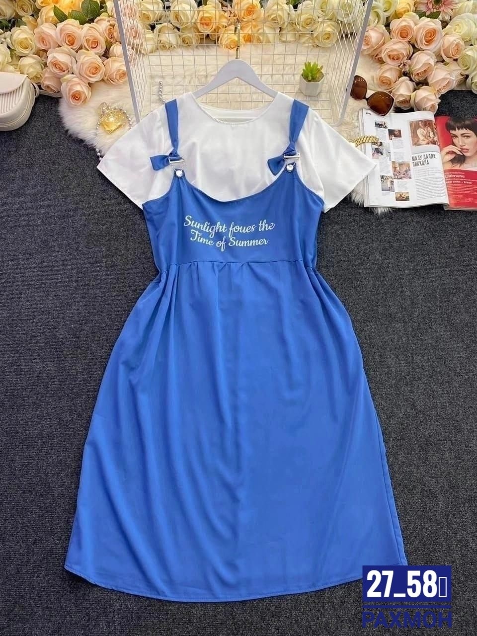 сарафан женский,сарафан,сарафан для полных,сарафан свободный,сарафан повседневный