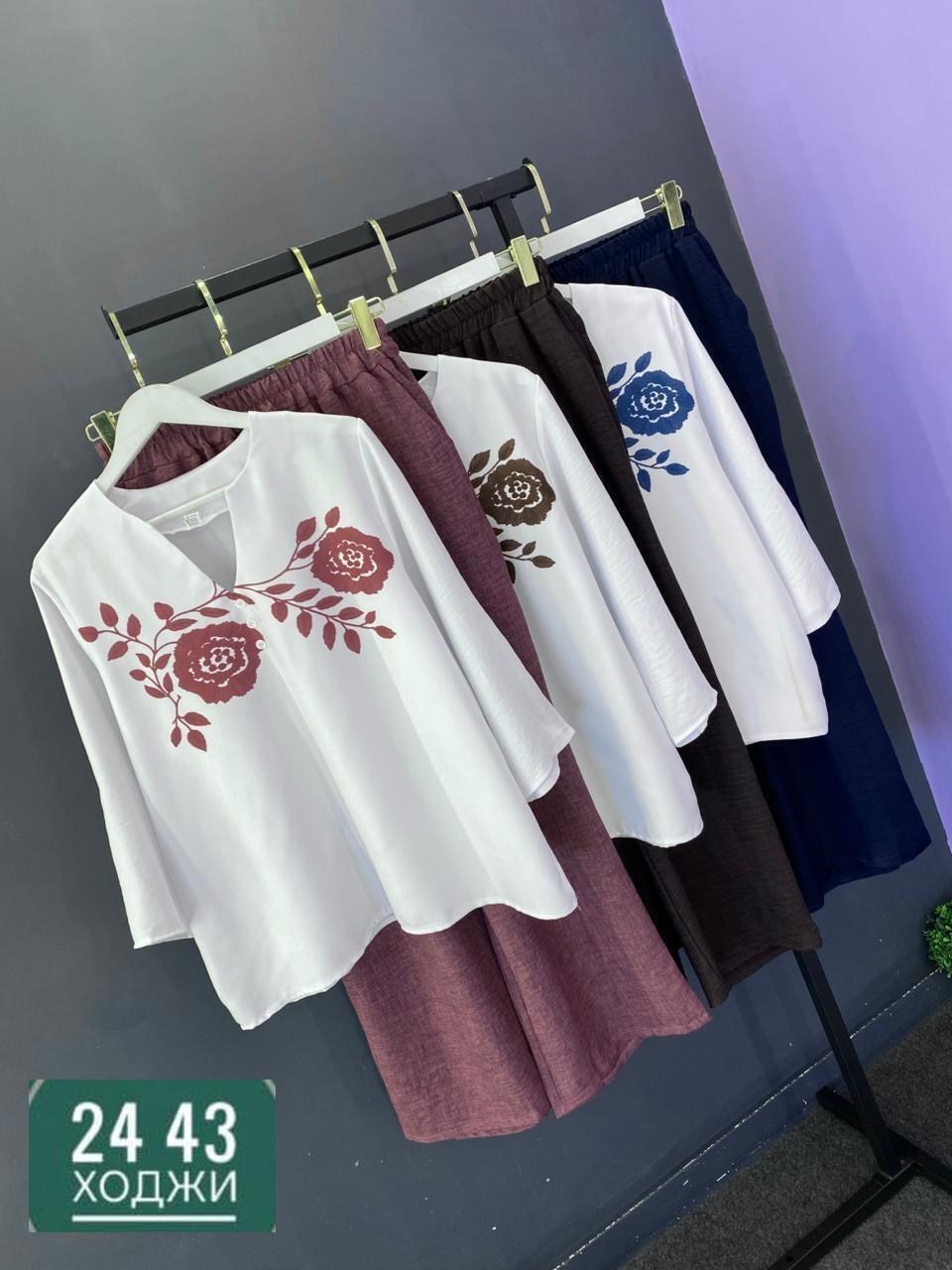 блуза женская,брючный комплект,блуза прямого силуэта,женская блузка,блуза