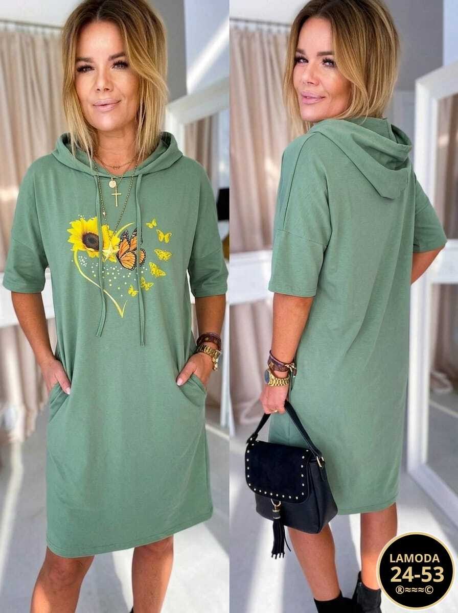 платье женское,спортивное платье с капюшоном,платье туника,платье свободное,платье