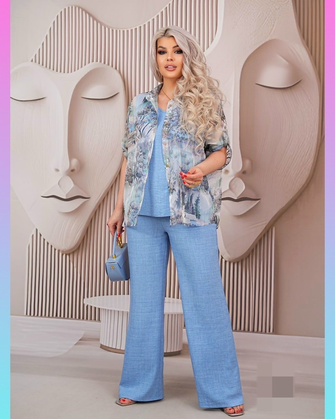 костюм с брюками,женская блузка,одежда для женщин,летние брючные костюмы женские 2026,костюм летний брючный двойка