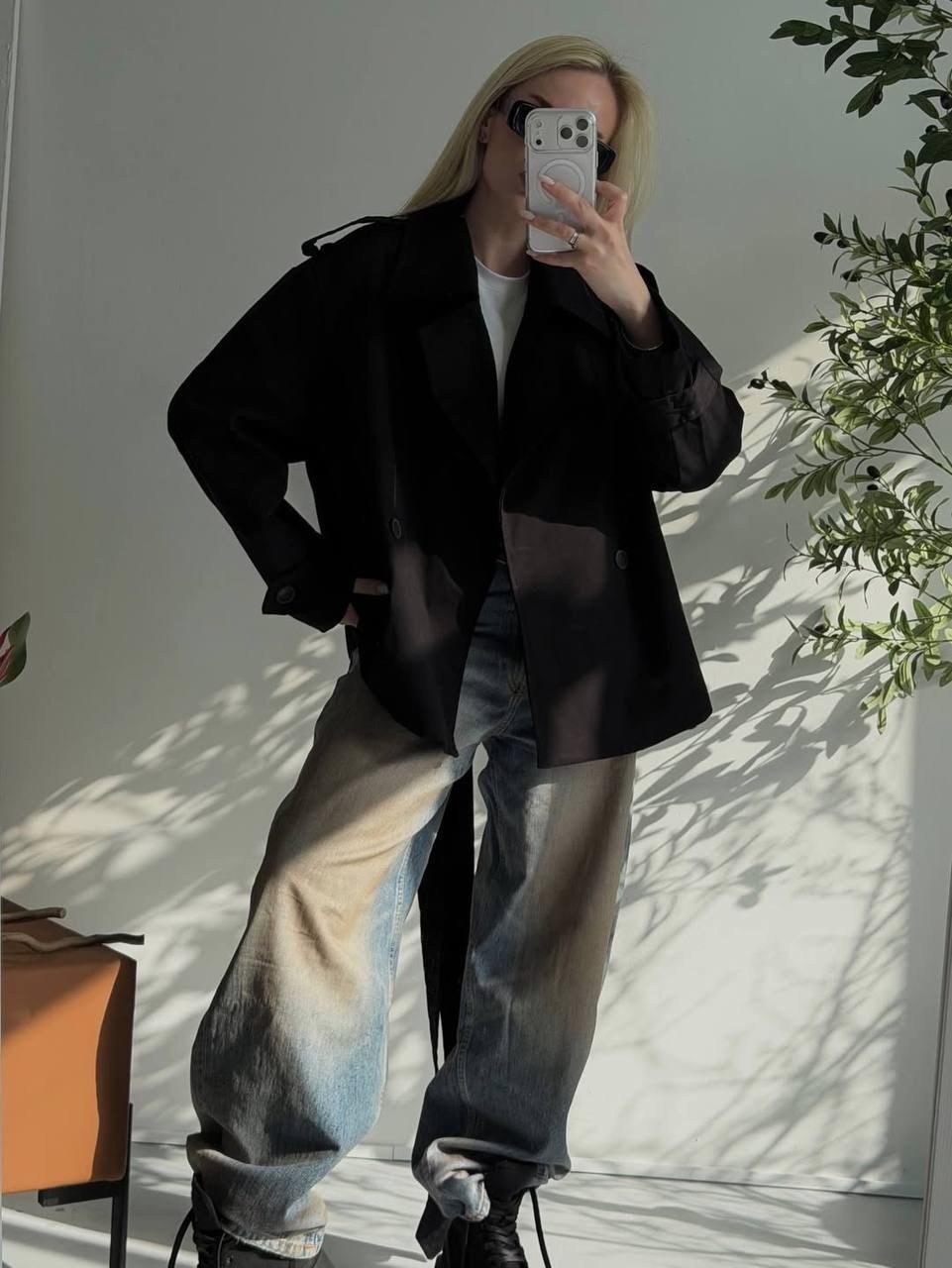 куртка повседневная,стильная куртка,тренч с поясом,тренч