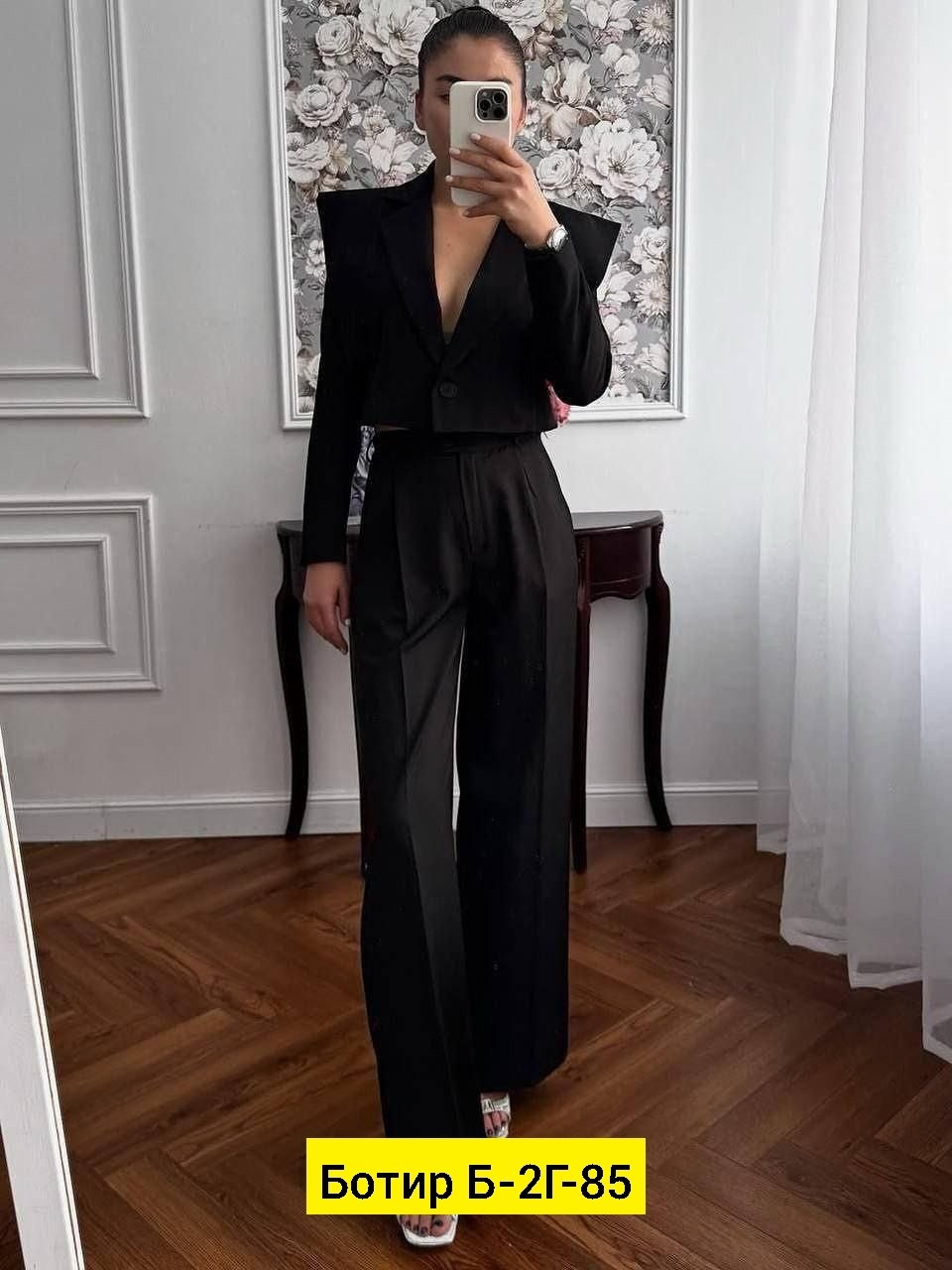 брючный костюм женский,стильные костюмы,костюм с брюками палаццо женский,брючной костюм,костюм брюки палаццо + кроп-жакет