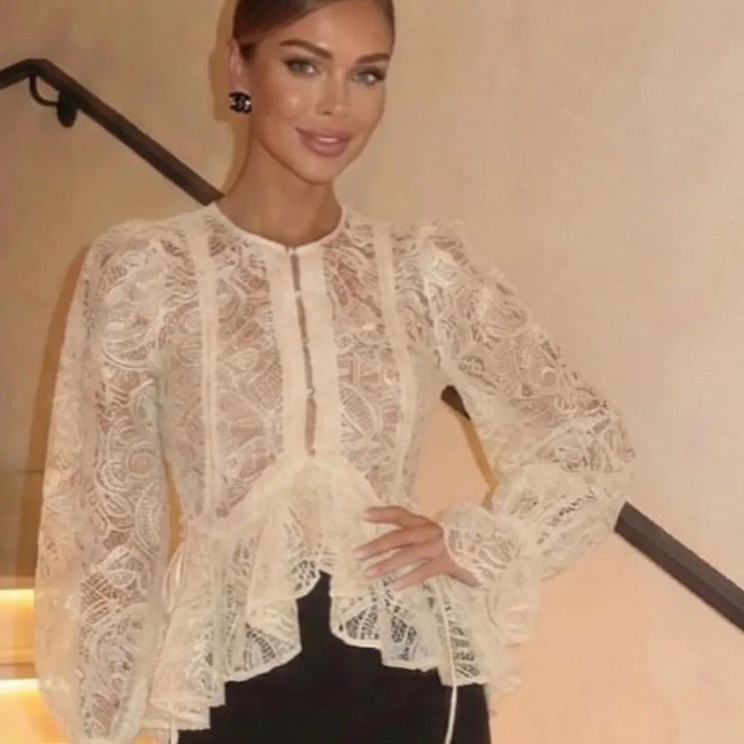 блузка с оборками,блузка с рюшами,нарядная блузка,блузка голубая,кружевная блузка