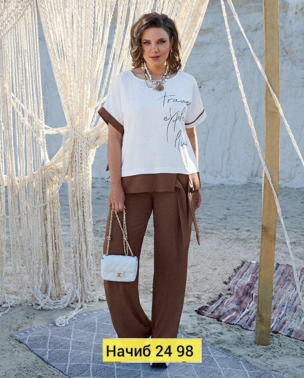 летние костюмы женские,костюм vittoria queen 24783 двойка бирюзовый,летний брючный костюм женский 2025,летний брючный костюм,костюм с брюками