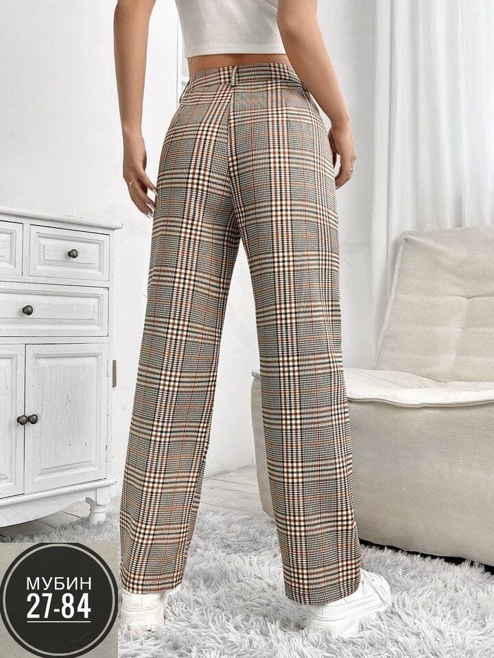 брюки в клетку,брюки в клетку с карманами,брюки женские в клетку,брюки теплые в клетку,теплые брюки в клетку женские
