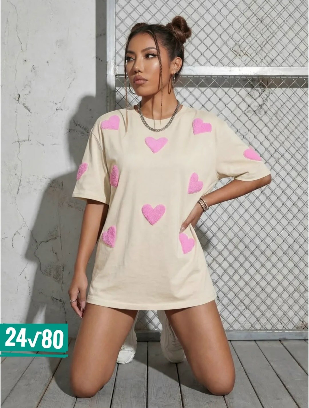 женская футболка оверсайз,футболка оверсайз с,женская футболка,футболка оверсайз с сердцами,футболка оверсайз с сердечками