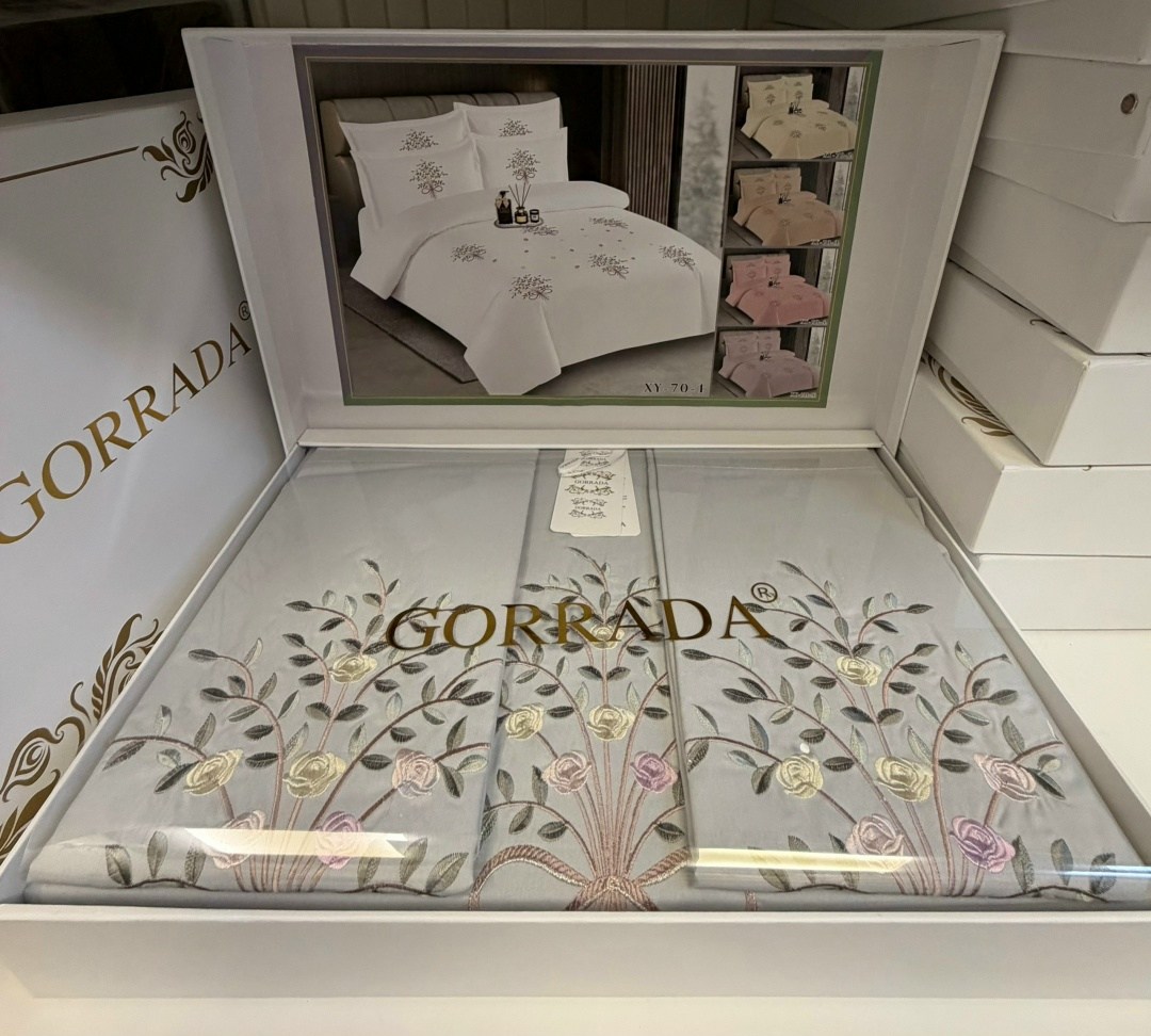 постельное белье dantela vita сатин с вышивкой,постельное белье arya deluxia сатин с вышивкой 2 сп. 200x220 jardin белый,постельное с вышивкой,постельное белье тм "dantela vita" серии "сатин с вышивко