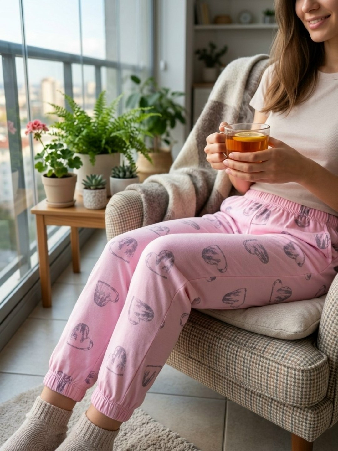 брюки трикотажные,женская пижама,женские домашние брюки,розовые пижамные штаны,трикотажные домашние брюки