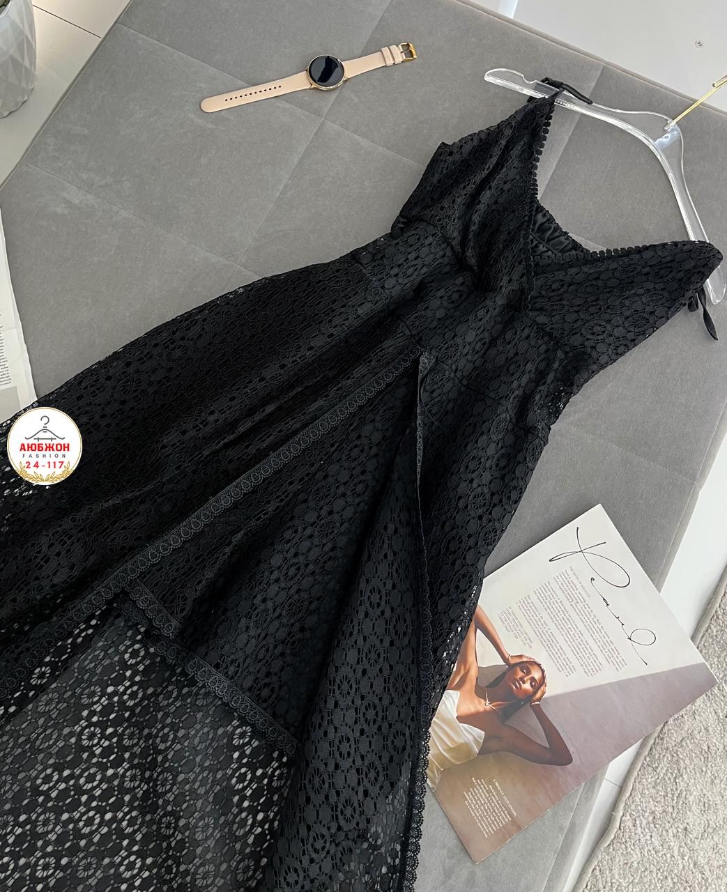 кружевное платье,платье,платье на бретелях,платье черное,кружевной сарафан