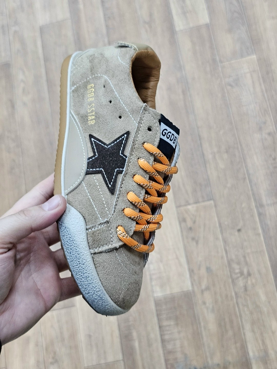 кроссовки golden goose,кеды golden goose,кеды golden goose superstar замшевые персиковые,,кеды golden goose superstar low