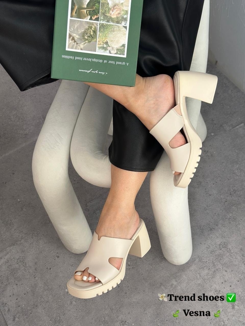 респект сабо бежевые,квадратные босоножки,сабо женские,,босоножки женские
