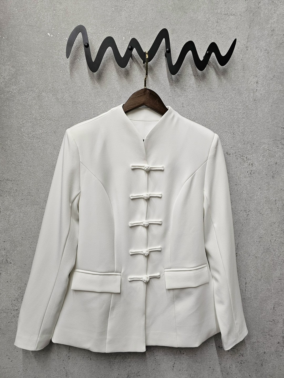 женский однобортный блейзер с косым воротником-стойкой,жакет,пиджак,