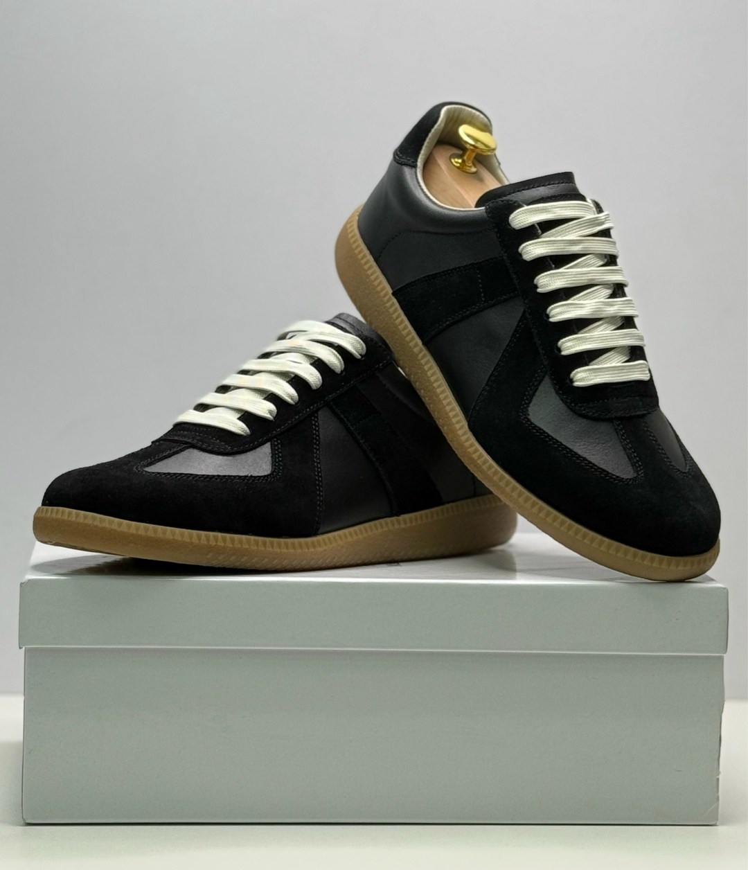 кроссовки кожаные maison margiela replica черный,кроссовки maison margiela replica,кроссовки maison margiela,,maison margiela replica кеды