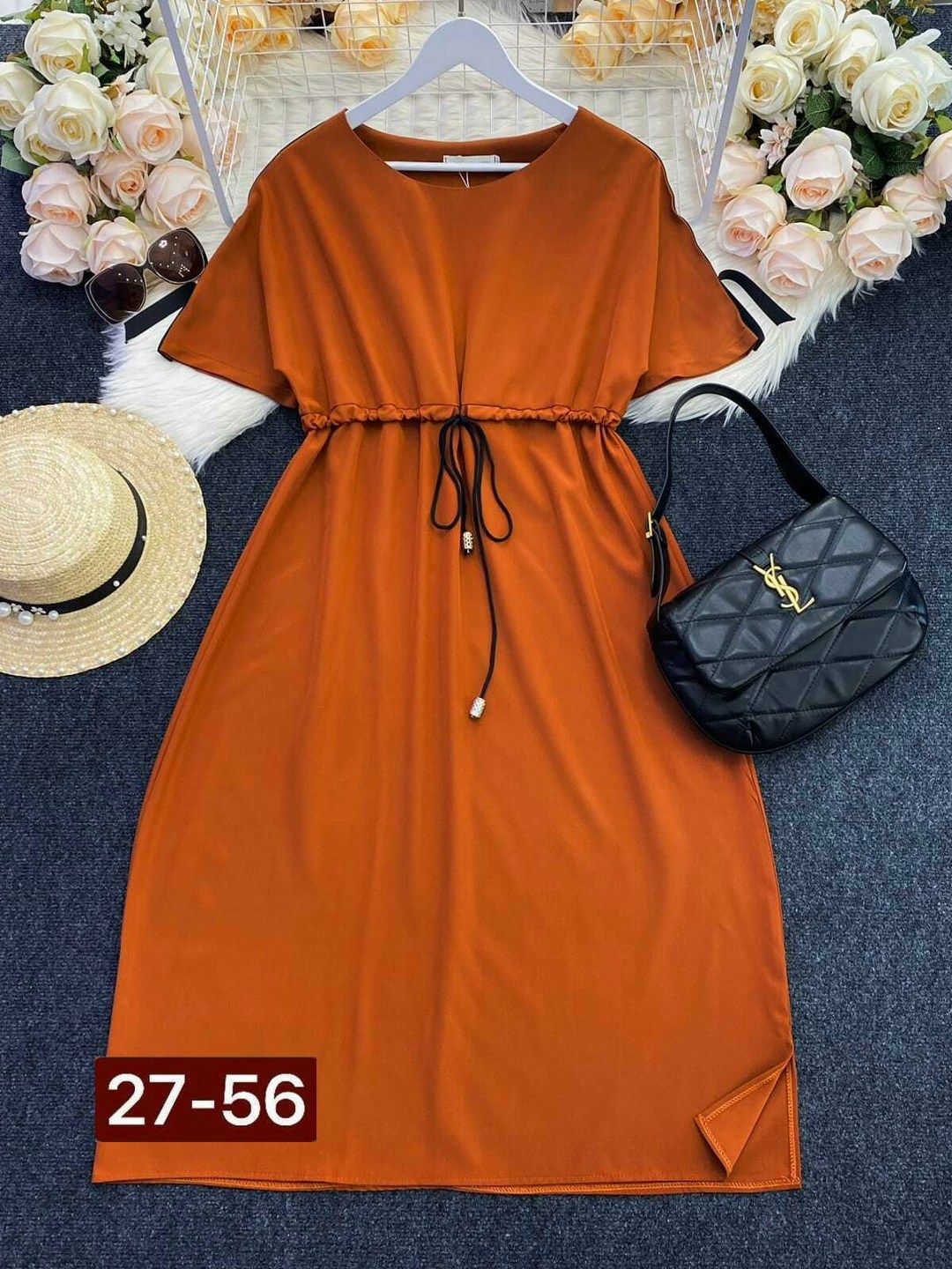 платье женской,платье больших размеров повседневное,оранжевое платье женское,платье модное,платье женское туника