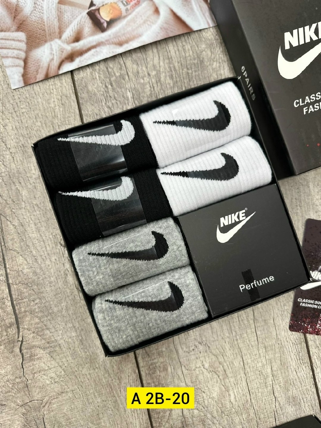 мужские носки nike,носки мужской набор,комплект носков nike,комплект носки мужские,носки набор в коробке высокие nike