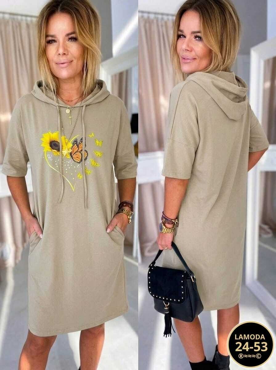платье женское,спортивное платье с капюшоном,платье туника,платье свободное,платье