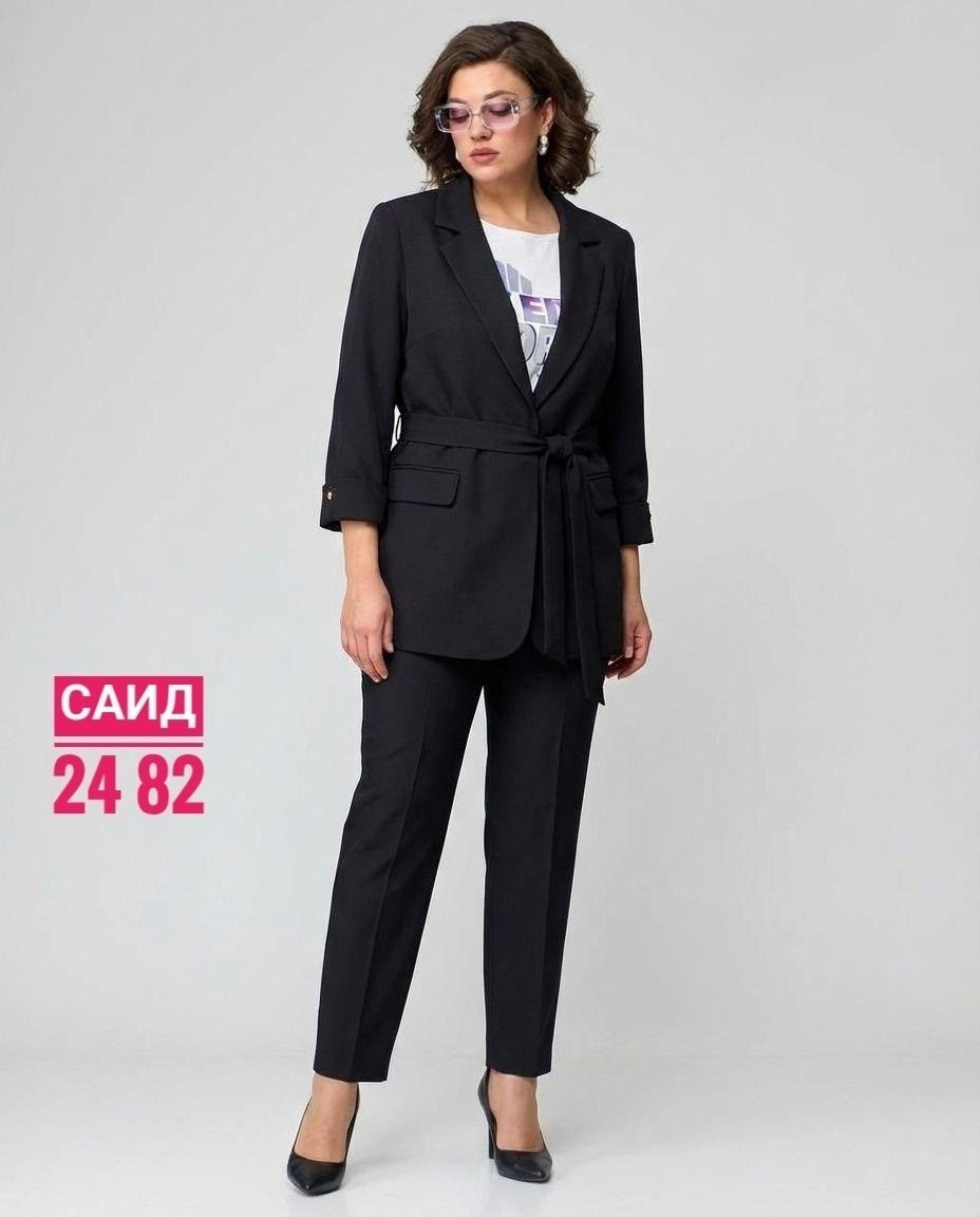 костюм брючный vilena 1094 черный,костюм брючный vilena 1018 черный,брючный костюм iva 1458 черный,черный брючный костюм,костюм брючный 1390 черный асолия