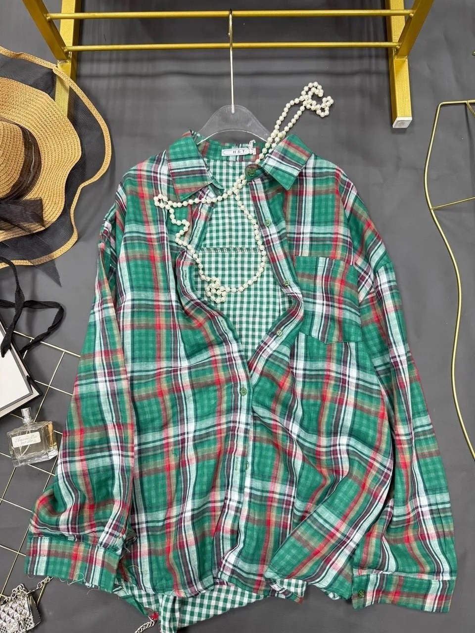 рубашка хлопок,рубашка в клетку женская,рубашка в клетку,клетчатая рубашка,рубашка женская 7007 "клетка № 4"