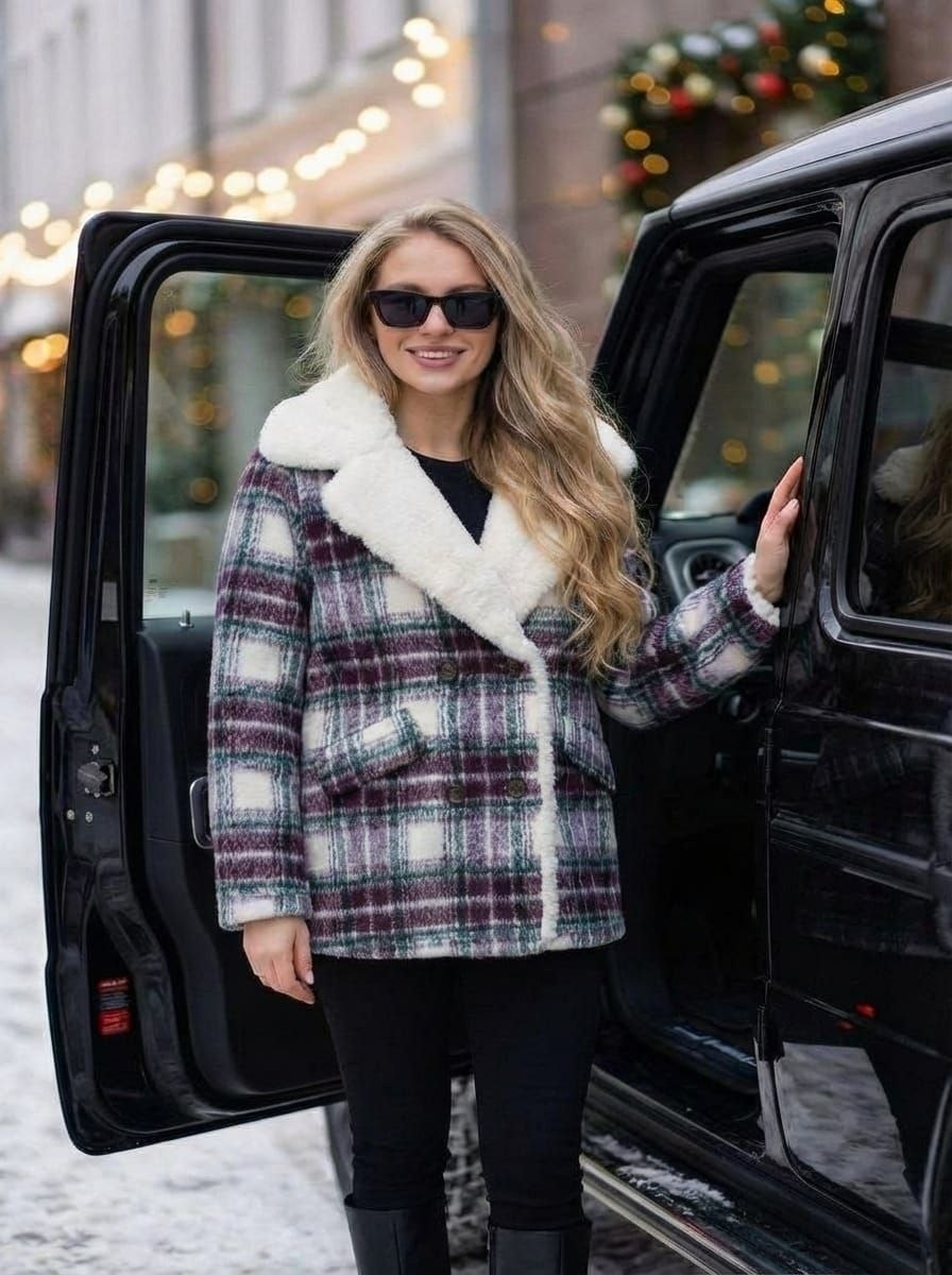 пальто зимнее,пальто модное,пальто в клетку,пальто женское,полупальто из