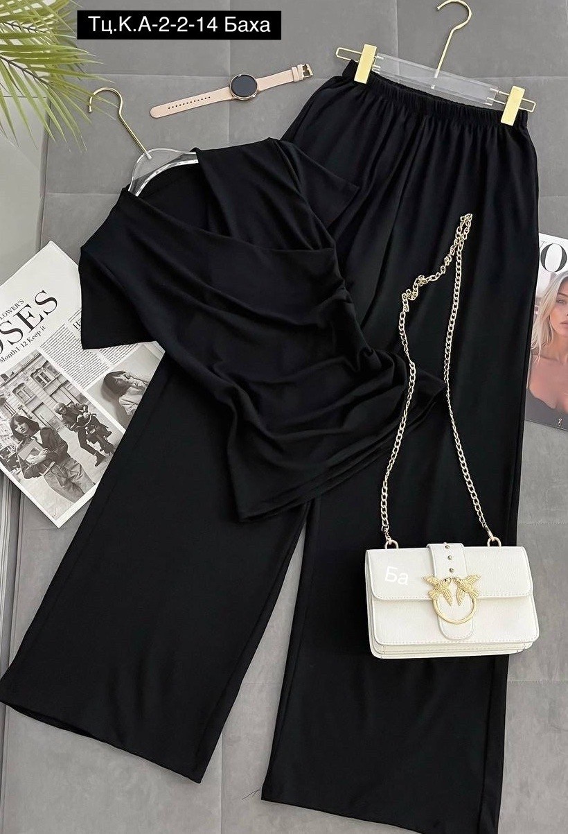 костюм женский,брючный костюм,костюм с брюками палаццо,костюм с брюками палаццо голубой,костюм голубой