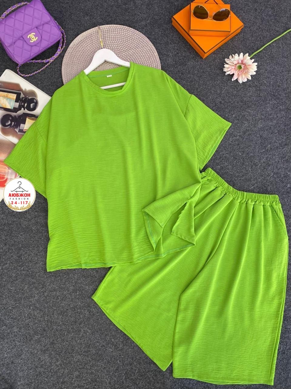 костюм оранжевый,оранжевый костюм с шортами женский,женский костюм двойка,летний женский костюм,трикотажный оранжевый костюм