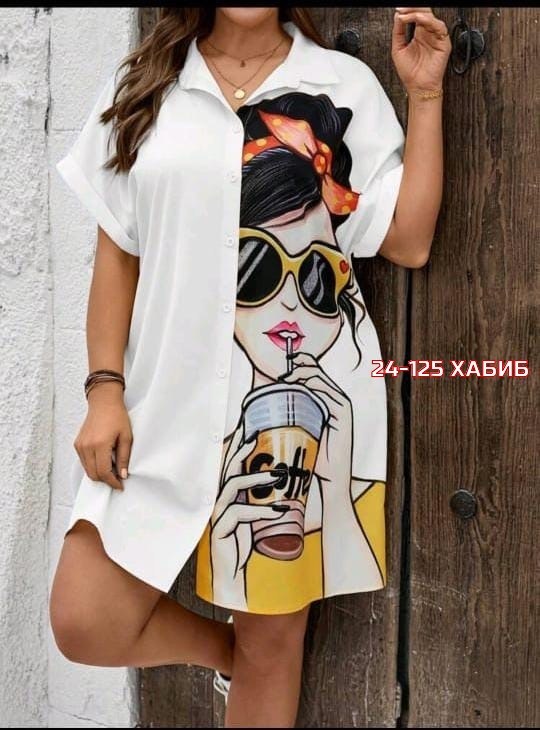 платье рубашка с принтом,женское платье рубашка,летнее платье рубашка,туника женская,