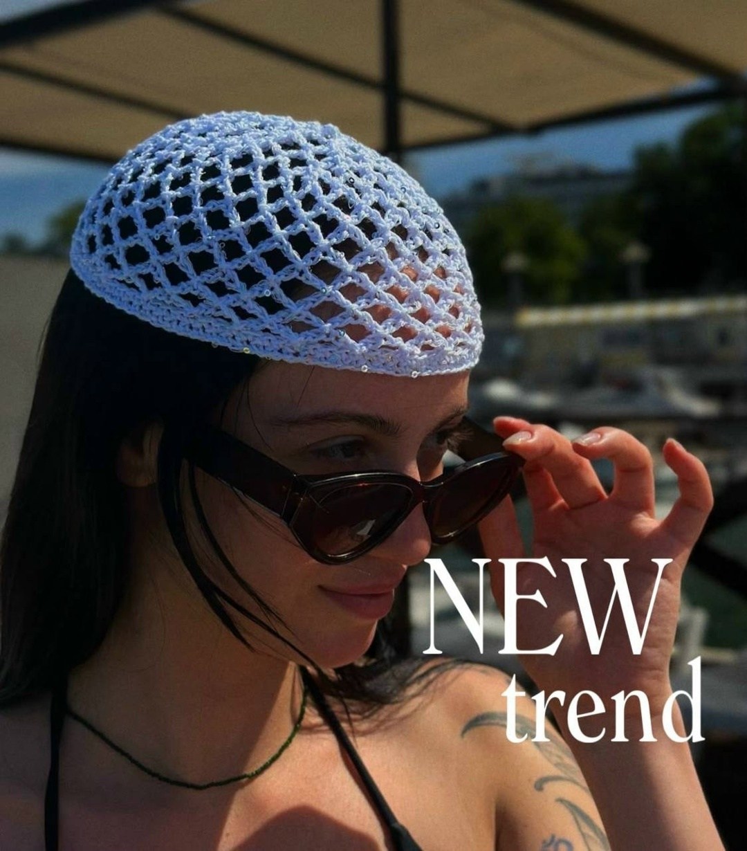 вязаные головные уборы,шапка сетка,летние шапки,шапка сетка крючком,шапочка вязаная