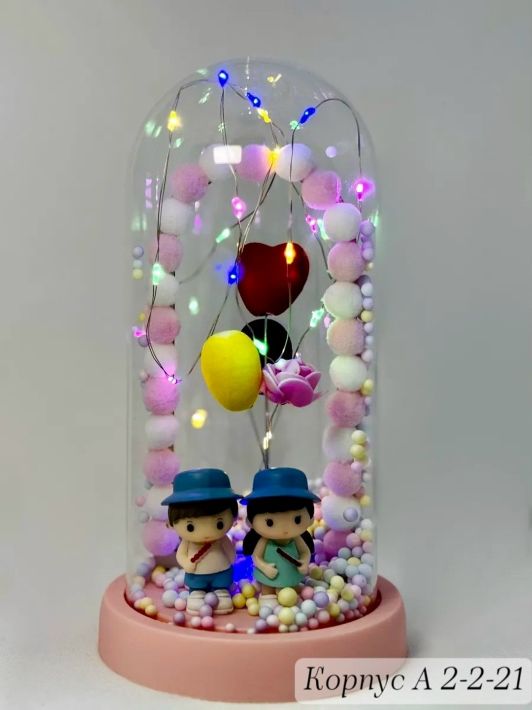 роза под куполом,роза в колбе с подсветкой,стабилизированная роза в колбе,цветок в колбе с подсветкой,ночник роза в колбе