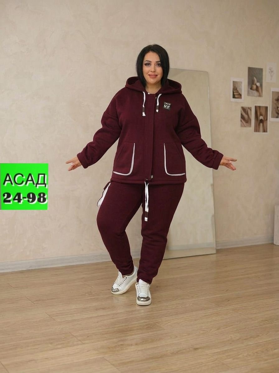 спортивные костюмы женские больших размеров,cпортивный костюм женский на флисе,костюм на флисе,костюм больших размеров спортивный magico,костюм женский толстовка и штаны арт. 1561710