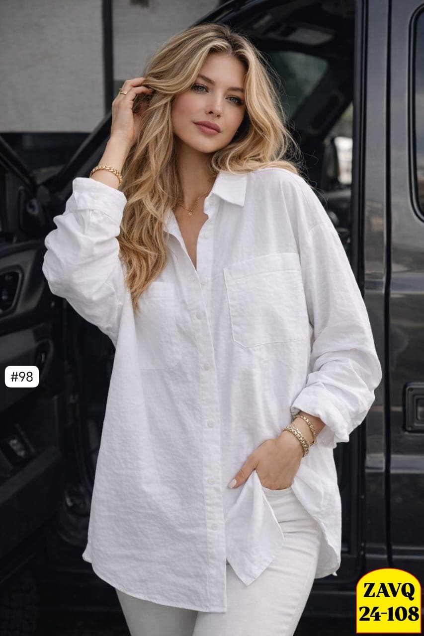 рубашка оверсайз с длинными рукавами the assem 68132204,льняная рубашка женская оверсайз,рубашка женская,стильная рубашка,рубашка женская оверсайз