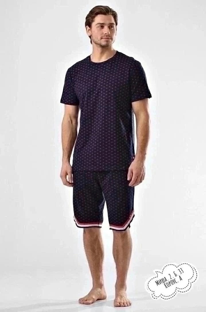 пижама мужская,пижама мужская с шортами,пижама мужская хлопок,мужская домашняя одежда,пижама мужская cornette 318-34