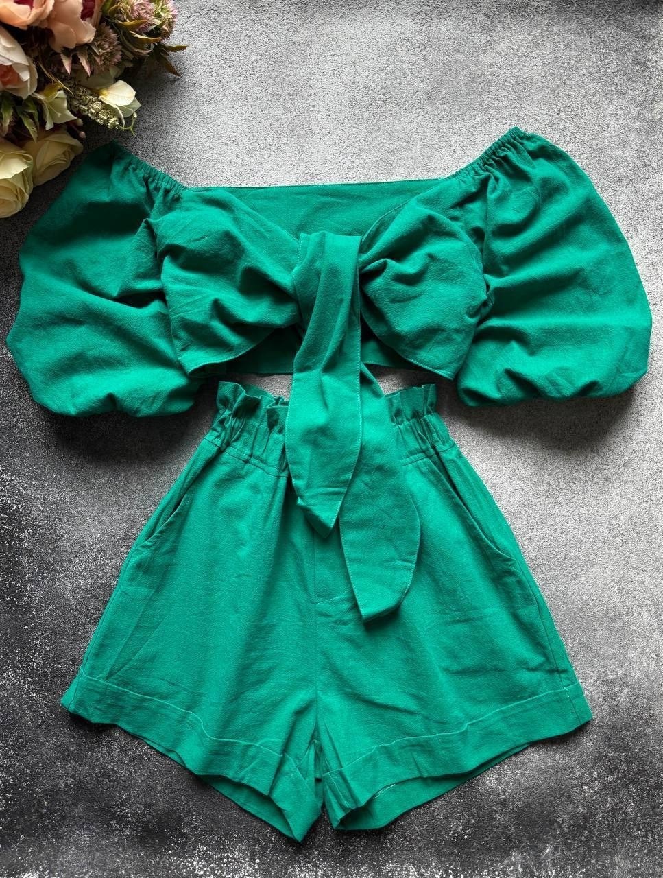 костюм с шортами и топом,женский костюм с шортами,костюмы летние женские,пеньюар sensuelia,костюм с шортами женский летний